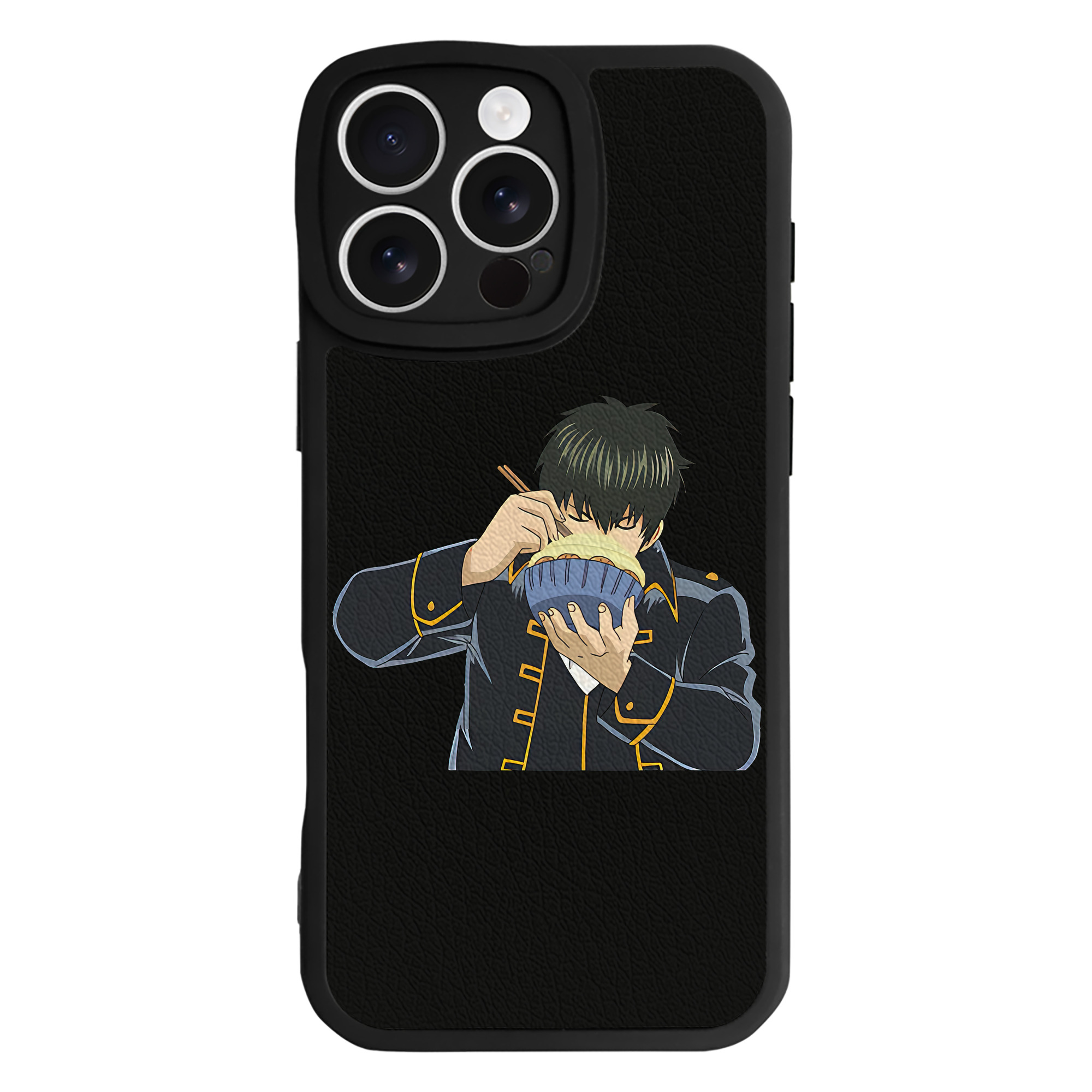 （画像用） ぎんたま 坂田銀時（さかたぎんとき） 神楽 志村新八（しむら しんぱち） GINTAMA Sakata Gintoki Kagura Shimura Shinpachi 【iPhone 16シリーズ対応】シリコンスマホケース（レザー調） 材質：シリコン